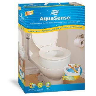 Raised Toilet Seat, Elevator, Elongated 3.5" - MEDability